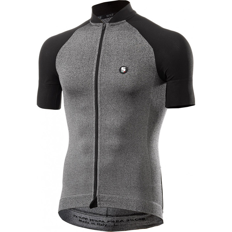 Maillot cycliste Six2 Quota Jersey gris noir Vetements Cyclisme SX