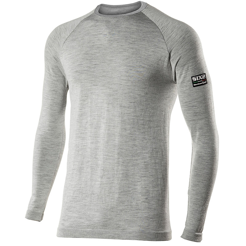 Maglia SIX2 TS2 Merinos wool grigio