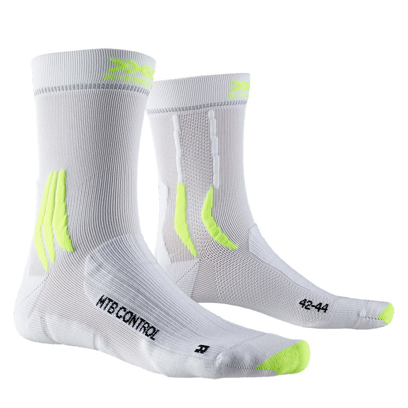 Calze X-Bionic MTB Control arctic bianco giallo