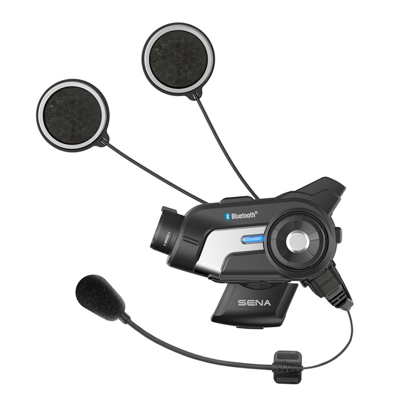 Cardo PACKTALK Edge Motorcycle Bluetooth Communication System Headset  Intercom - Single Pack, Black