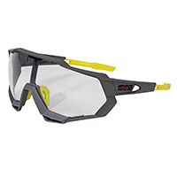 100% Speedtrap Soft Tact Cool Grey Photochromic