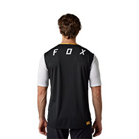 Maillot Fox Defend Ss Aurora Noir Blanc