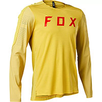 Camiseta Fox Flexair Pro LS pear amarillo