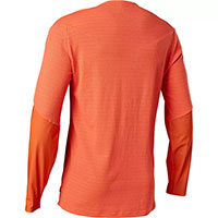 Camiseta Fox Flexair Pro LS naranja fluo