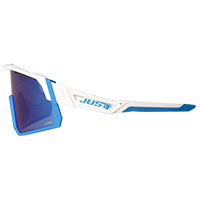 Just-1 Sniper White Blue Sunglasses Blue Mirrored