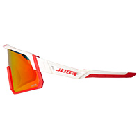 Gafas de sol Just-1 Sniper blanco rojo espejadas