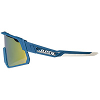 Just-1 Sniper Sonnenbrille blau weiß verspiegelt gold - 2