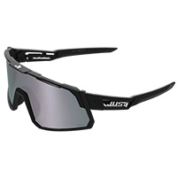 Just-1 Sniper Sunglasses Black Grey Mirrored