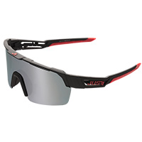 Lunettes Soleil Just-1 Sniper Urban Noir Rouge Miroir