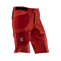 Pantalón corto Leatt MTB All Mountain 3.0 V24 rojo