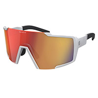 Lunettes De Soleil Scott Shield Compact Blanco Opaco Rojo