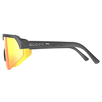 Scott Sport Shield Sunglasses Black Red Chrome