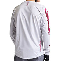 Maglia Troy Lee Designs Flowline Confined Bianco - img 2