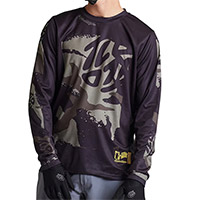 Maillot Troy Lee Designs Flowline Confined Noir