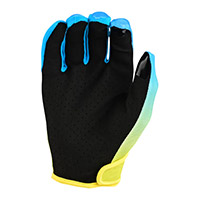 Guantes Troy Lee Designs Flowline Faze azul amarillo