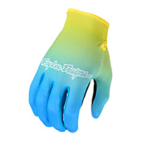 Troy Lee Designs Flowline Faze Gloves Blue Yellow