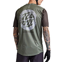 Camiseta Troy Lee Designs Flowline Flipped verde