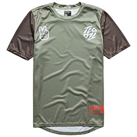 Camiseta Troy Lee Designs Flowline Flipped verde