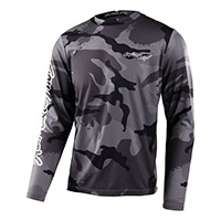 Troy Lee Designs Flowline Ls Cams Jersey Carbon