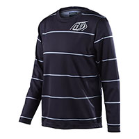 Maillot Troy Lee Designs Flowline Revert LS negro