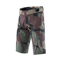 Troy Lee Designs Flowline Short Shell Jr Green Kid