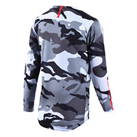 Troy Lee Designs Flowline Spray LS Kindertrikot weiß - 2