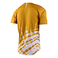 Maillot Troy Lee Designs Flowline SS Big Spin jaune - 2