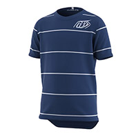 Camiseta Troy Lee Designs Flowline SS JR Revert azul