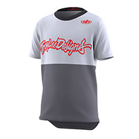 Troy Lee Designs Flowline Ss Jr Scripter Jersey Black Kid