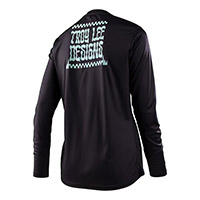 Camiseta Troy Lee Designs Lilium LS Micayla Gatto negro