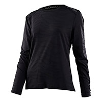 Camiseta Troy Lee Designs Lilium LS Jacquard negro