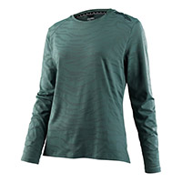 Troy Lee Designs Lilium Ls Tiger Jacquard Jersey Green Lady