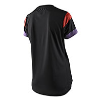 Maillot Femme Troy Lee Designs Lilium Rugby Ss Noir