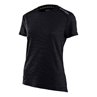 Maglia Troy Lee Designs Lilium Ss Tiger Jacquard Nero