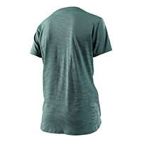 Maglia Troy Lee Designs Lilium Ss Tiger Jacquard Verde - img 2