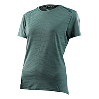 Maglia Troy Lee Designs Lilium SS Tiger Jacquard verde