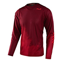 Maillot Troy Lee Designs Skyline Air Ls Fades Rouge