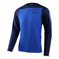 Camiseta Troy Lee Designs Skyline LS Mono True azul