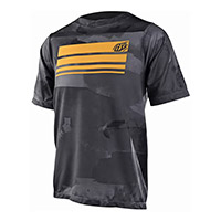 Troy Lee Designs Skyline SS Blocks JR Trikot grau