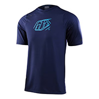 Camiseta Troy Lee Designs Skyline SS Iconic azul marino