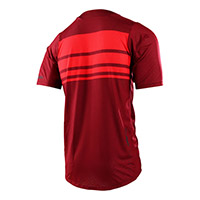 Camiseta Troy Lee Designs Skyline SS Stacks Syrah rojo