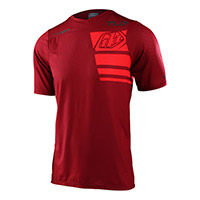Camiseta Troy Lee Designs Skyline SS Stacks Syrah rojo