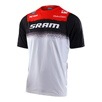 Maillot Troy Lee Designs Skyline Ss Sram Roost Blanc