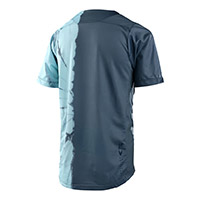 Maillot Troy Lee Designs Skyline Ss Half Dye Jr Bleu