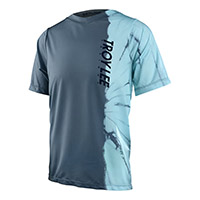 Maillot Troy Lee Designs Skyline Ss Half Dye Jr Bleu