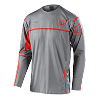 Camiseta Troy Lee Designs Sprint Ultra Lines LS gris
