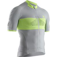 Maillot X-Bionic Invent Bike R Zip SS dolomite gris