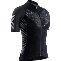 X-バイオニックTwyce 4.0女性サイクリングジップSLシャツブラック