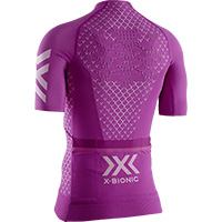 X-バイオニックTwyce 4.0女性サイクリングジップSLシャツパープル