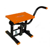 RACETECH ELEVADOR DE PIE SOPORTE PARA BICICLETA CRUZ NARANJA